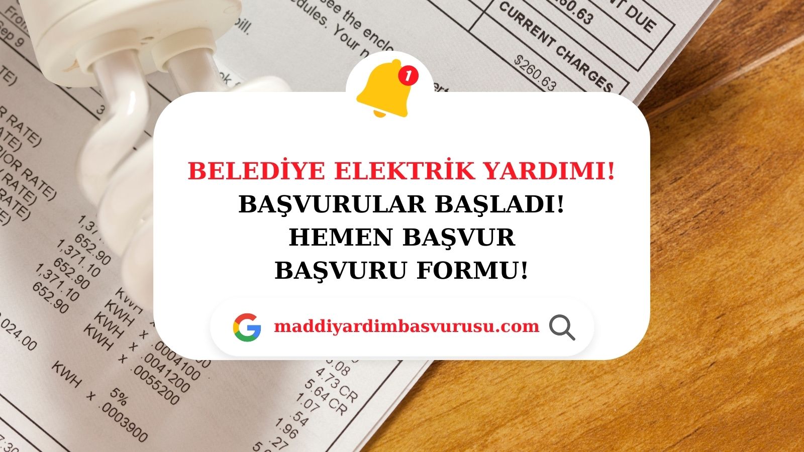 Bursa Belediyesi Elektrik Yardım Başvurusu