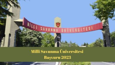 Milli Savunma Üniversitesi Başvuru 2023